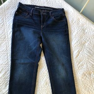 NWOT Old Navy Dark Denim Boyfriend Straight Jean